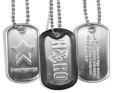 Embossed Dog Tags