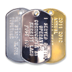 Military Dog Tag Pricing